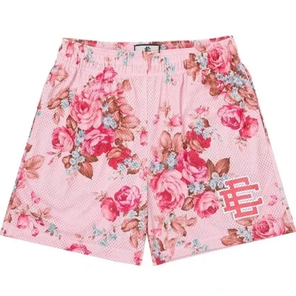 Eric Emanuel EE Basic Short Pink Flower Print - Picture 1 of 1